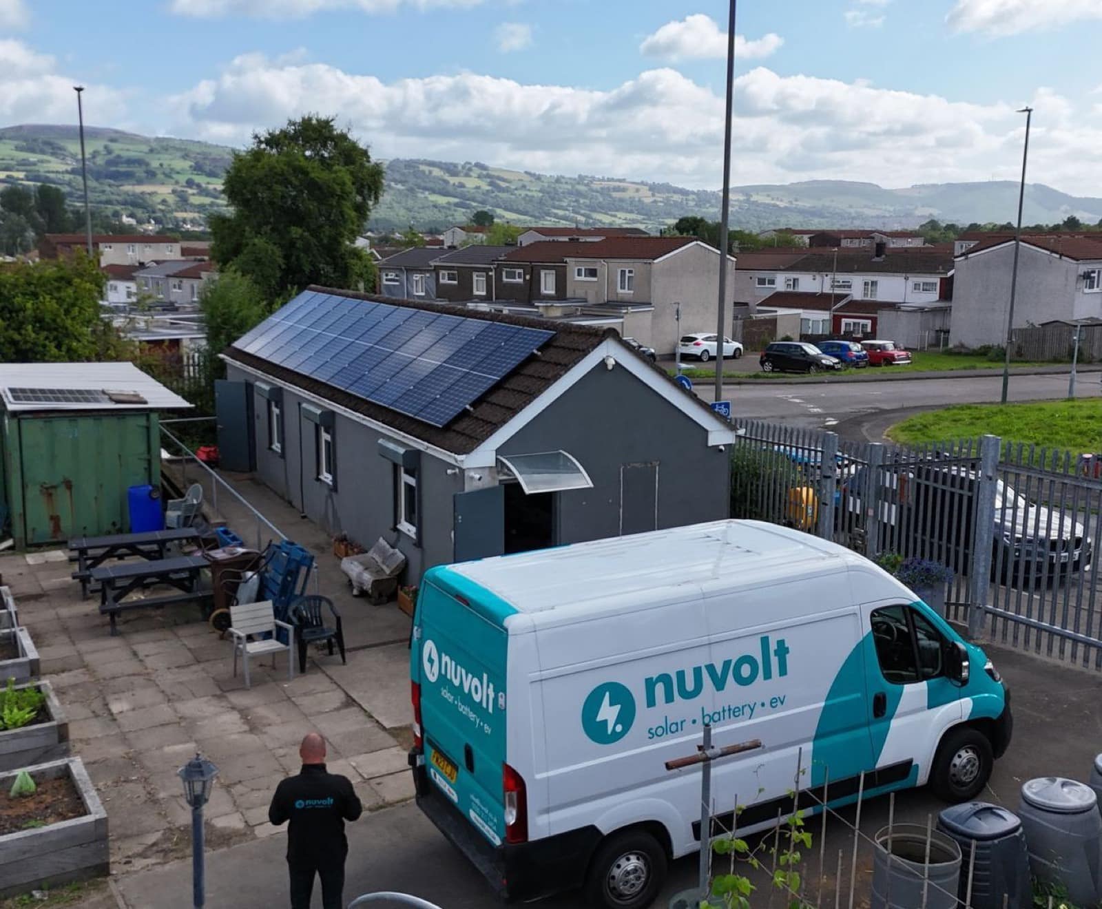 Nuvolt Caerphilly Allotments solar installation