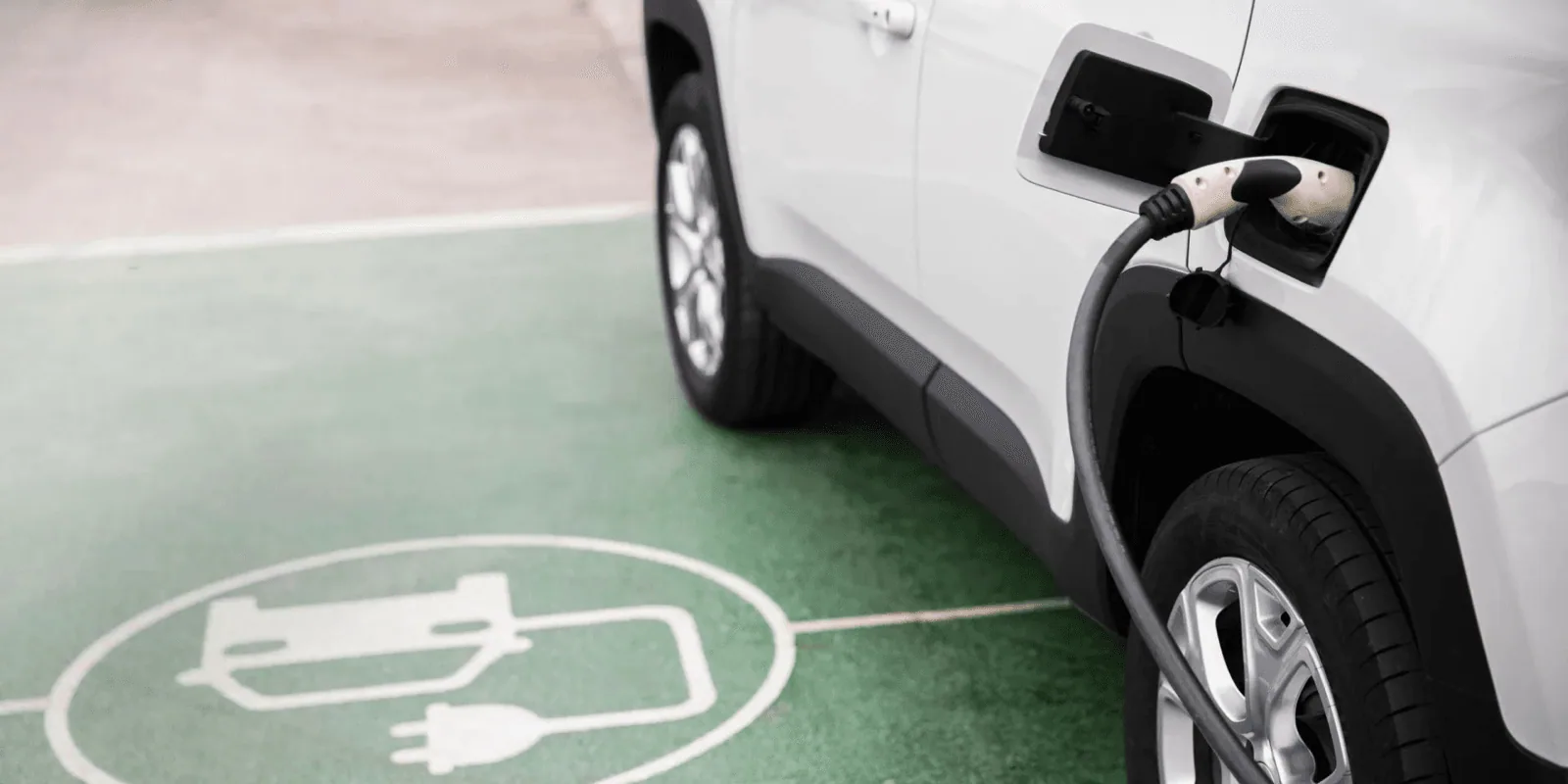 Electric vehicle charging at a commercial EV charging bay