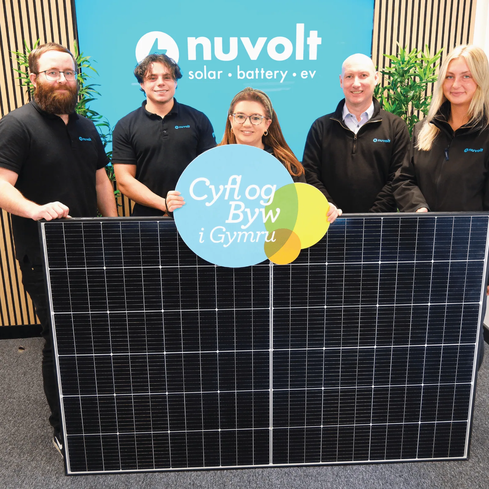 Nuvolt team — accredited Living Wage Employer