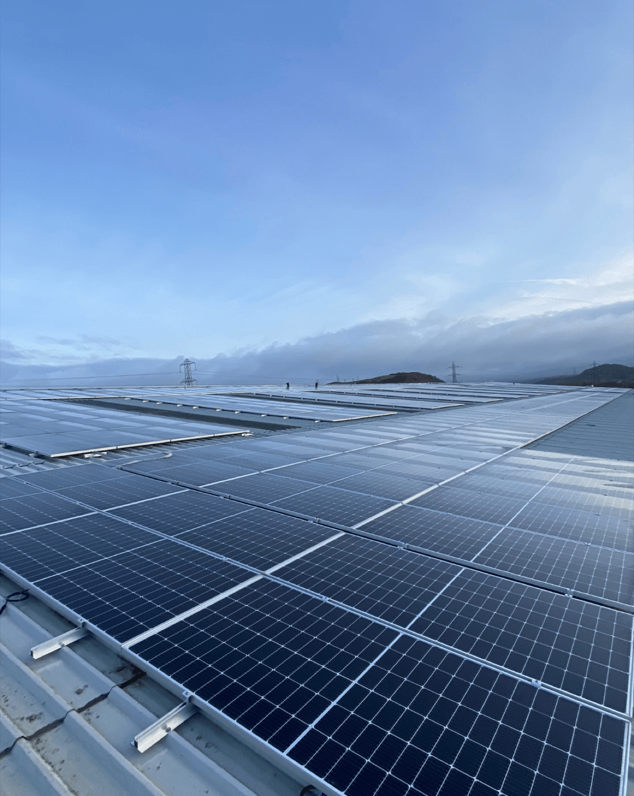 Commercial rooftop solar installation by Nuvolt