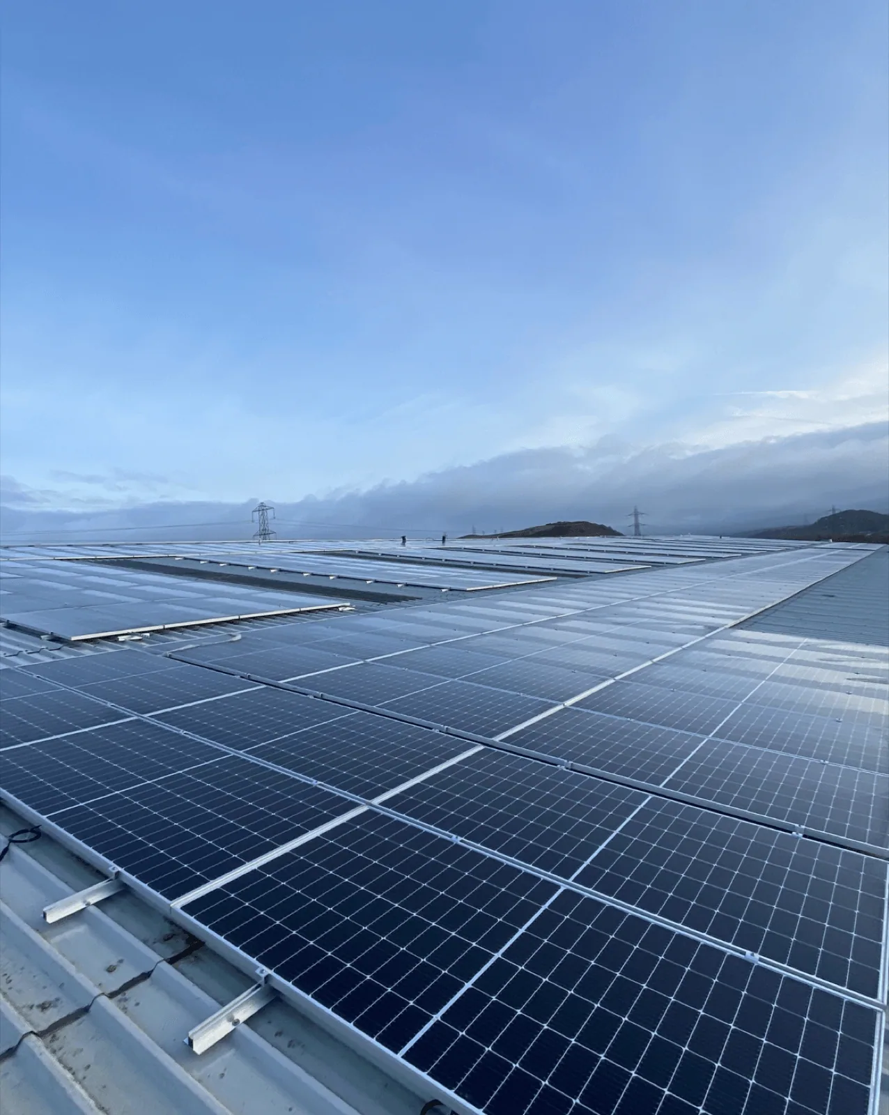 Commercial rooftop solar installation by Nuvolt
